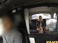 Fake cab driver thanks a slut with a facial