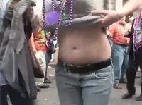 Bare tits parade goes wild