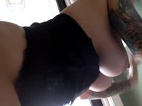 Tattooed slut is always prepared for a dick in her mouth